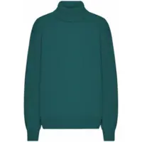 Colorful Standard Pullover Unisex Merino Wool Turtleneck Ocean Green-XL