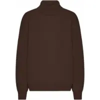Colorful Standard Pullover Unisex Merino Wool Turtleneck Coffee Brown-M