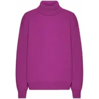 Colorful Standard Pullover Unisex Merino Wool Turtleneck Magenta Blaze-XXL
