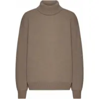 Colorful Standard Pullover Unisex Merino Wool Turtleneck Warm Taupe-S