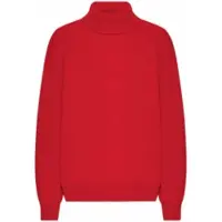 Colorful Standard Pullover Unisex Merino Wool Turtleneck Scarlet Red-M