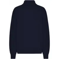 Colorful Standard Pullover Unisex Merino Wool Turtleneck Navy Blue-L