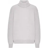 Colorful Standard Pullover Unisex Merino Wool Turtleneck Snow Melange-L