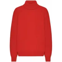 Colorful Standard Pullover Unisex Merino Wool Turtleneck Red Tangerine-XXL