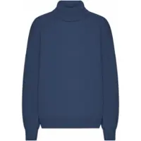 Colorful Standard Pullover Unisex Merino Wool Turtleneck Petrol Blue-M