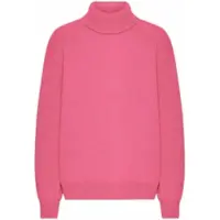 Colorful Standard Pullover Unisex Merino Wool Turtleneck Bubblegum Pink-M