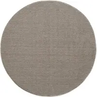 KADIMA DESIGN Teppich Waschbar Uni Elegant Strapazierfähig Schlafzimmer Flur Rund Braun 120x120 cm OEKO-TEX Schadstoffgeprüft – CIMA von
