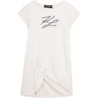 Karl Lagerfeld Kids Kleid für den Alltag Z31150 D Weiß Regular Fit