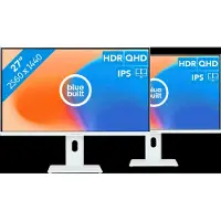 BlueBuilt 27 Zoll Quad HD Monitor Doppelpack