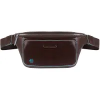 Piquadro Blue Square Bum Bag mahogany