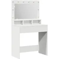 vidaXL Schminktisch Weiß 78,5 x 41 x 135 cm Holzwerkstoff