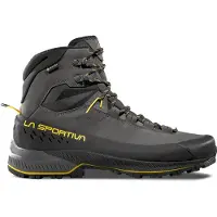 La Sportiva - Approach-Wanderschuhe mit GORE-TEX - TX5 Evo Mid GTX Carbon/Yellow für Herren aus Leder - Größe 43,5 - schwarz