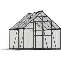 Palram - Canopia Aluminium Gewächshaus Balance 88 Anthrazit 244x244x229 cm