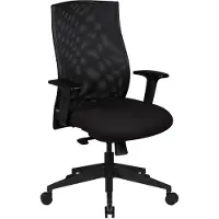 FineBuy Bürostuhl Bezug Stoff Schwarz Schreibtischstuhl Design Chefsessel Armlehne Drehstuhl Polsterung 120 kg