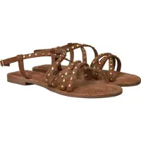 Lazamani Sandalen Damen Cognac Leder