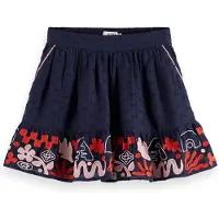Scotch & Soda Girl Clip Jacquard Embroidered Skirt Sky Captain Größe: 10 | Röcke Outlet | Unisex