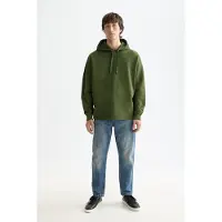 Scotch & Soda Core - 3 Crosses Hoodie Khaki Größe: L | Kaputzenpullis Outlet | Herren | Braun