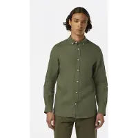 Scotch & Soda Seasonal Core - Regular Fit Linen Shirt Army Größe: S | Business hemden Outlet | Herren | Weiß