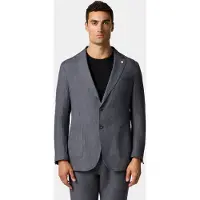 Brooks Brothers Linen Single-breasted Blazer Dark Grey Größe: 44 | Blazer Outlet | Herren | Grau