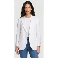 Brooks Brothers Irish Linen Single-breasted Blazer White Größe: S | Blazer Outlet | Damen | Weiß
