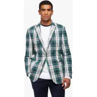 Brooks Brothers Regent Classic-fit Madras Sport Coat Open Green Größe: 40 | Blazer Outlet | Herren | Grün