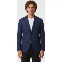Brooks Brothers Jacket Regular Lining Linen Blue Größe: 52 | Blazer Outlet | Herren | Blau