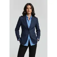 Brooks Brothers Jacket Linen Indigo Größe: XS | Blazer Outlet | Damen | Blau