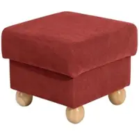 58 aufm Kessel POLSTERHOCKER Kasha Velourstoff terracotta | Gr.: onesize