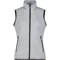 CMP - Women's Vest Jacquard Knitted - Fleeceweste Gr 38 grau