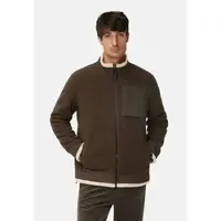 Camel active Sweatjacke mit Taschen in Dunkelbraun | Gr.: XL