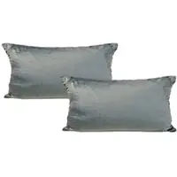 Jack 2er Set Teddy Flausch Kissen 30x50cm in grau | Gr.: 40x40 cm