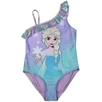United labels Disney Frozen Die Eiskönigin Badeanzug mit Glitzer & Rüschen Elsa Frozen Einteiler in lila | Gr.: 134/140