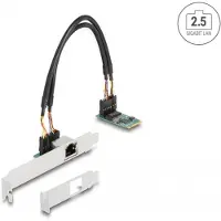 DeLOCK Konverter M.2 Key B+M 1 x RJ45 2,5 Gigabit LAN