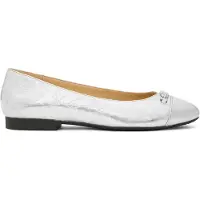 Michael Kors Rebecca Flex Ballet Silver Größe: 36.5 | Ballerinas Outlet | Damen | Grau