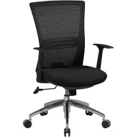 FineBuy Bürostuhl Stoffbezug Schreibtischstuhl Armlehne schwarz Chefsessel 120kg Drehstuhl Synchronmechanik X-XL