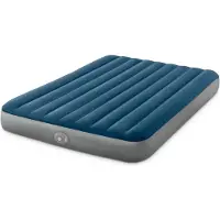 Intex Luftbett mit Pumpe Dunkelblau und Grau 152 x 203 x 25 cm