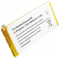 AccuCell Akku passend für Huawei Ascend P8, HB3447A9EBA 3,8 Volt 2400mAh