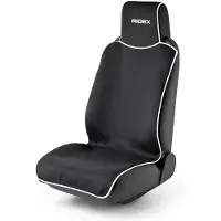 RIDEX Auto Sitzschonbezug Vorne Universal Neopren Schwarz Sitzbezug für VW Golf IV Schrägheck (1J1) POLO (9N) Golf VII Schrägheck (5G1, BQ1, BE1, BE2)