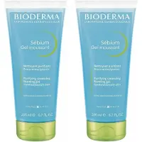 Bioderma Sebium Gel Moussant Reinigungsgel Tube 2x 2x200 ml