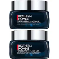 Biotherm Force Supreme Black Mask Nachtcreme 2x 2x50 ml