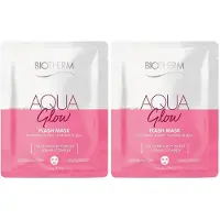 Biotherm Aqua Super Mask Glow Tuchmaske 2x 2x35 ml Gesichtsmaske