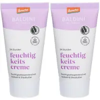 Baldini 24 h-Feuchtigkeitscreme demeter 2x 2x50 ml Creme