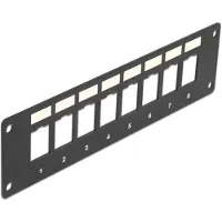 DeLOCK Keystone Halterung 8 Port Panel Einbau
