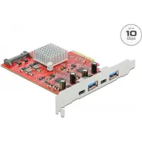 DeLOCK PCI-Express-Karte USB 3.1 Gen2 - 2x USB-A + 2x USB-C