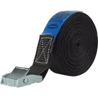 Baumarktplus Profi Spanngurt Klemmschloss Auto 1 Teilig 4m 250 kg Schwarz