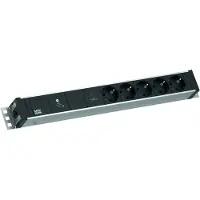Bachmann 800.3939 19“ 1,5HE 5xCEE7/3 1xGVS-Plus 2,0m CEE7/7 8003939