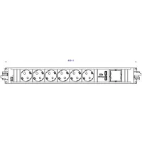 Bachmann STEP ALU 6x Schutzkontakt 1x USB-Charger 1xABD