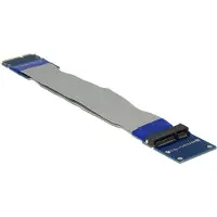 DeLOCK 65837, Mini PCI Express, mSATA, Schwarz, Grau, 0,13 m, Box