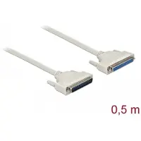 DeLOCK Serielles Kabel D-Sub 37 Stecker zu Buchse 0,5 m, Beige, 0,5 m, D-Sub 37 Pin, D-Sub 37 Pin, Männlich, Weiblich