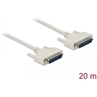 DeLOCK Serielles Kabel D-Sub 25 Stecker zu Stecker 20 m
